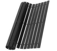 Balacoo Tapis de Bain Antidérapant en Bambou Noir Sol | Drainage Rapide, Style Élégant, Protège Parquet et Carrelage, Usage Maison ou Bureau