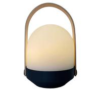 Baladeuse sans fil - LUMISKY - AURA - LED blanc chaud dimmable - Poignée bambou - Rechargeable - H27 cm