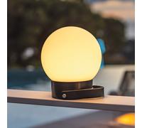 Lumisky Baladeuse sans fil et solaire LED blanc chaud GLOBY NOMAD H23cm