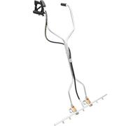 Balai à eau pour nettoyeur à haute pression - Nettoyeur de bas de caisse/de surface - 7 buses - 5000 psi - 40 l/min - raccord 0,95 cm - 100 cm de large - argenté