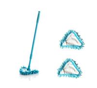 Balai À Franges, Brosse À Épousseter Brosse À Fenêtre À Manche Télescopique Brosse À Plancher (bleu)