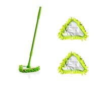Balai À Franges, Brosse À Épousseter Brosse À Fenêtre À Manche Télescopique Brosse À Plancher (vert)