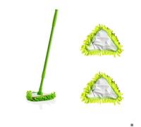 Balai À Franges Brosse À Épousseter Brosse À Fenêtre À Manche Télescopique Brosse À Plancher (vert) vert