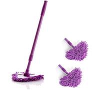 Balai À Franges Brosse À Épousseter Brosse À Fenêtre À Manche Télescopique Brosse À Plancher (Violet) Violet
