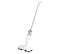 Balai à franges sans fil - Balai à franges électrique - Batterie 7,4 V 2000 mAh - Réservoir d'eau 200 ml - Autonomie 1 h - Silencieux 35 dB - Tête pivotante de 0 à 180° - Blanc