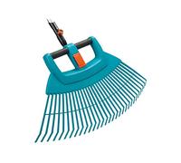 balai éventail combisystem en plastique XXL vario, assortiment avec manche (turquoise/bois, 77cm)