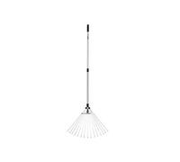 VITO - Balai à Gazon 15 Dents Manche télescopique 89.5-180 cm Aluminium Ultra léger Râteau de Jardin