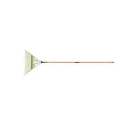 Balai à gazon avec manche en bois 22 dents 157 cm Herbes et Gazon Outil de Jardin Ratissage jardinage