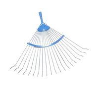 LEBORGNE - Balai Gazon Fil Rond Sans Manche - Outil Jardinage pour Ramassage Déchets Végétaux et Scarification Pelouses - 20 Dents - 44 cm - Poids 0,55 kg
