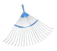 LEBORGNE - Balai Gazon Fil Rond Sans Manche - Outil Jardinage pour Ramassage Déchets Végétaux et Scarification Pelouses - 20 Dents - 44 cm - Poids 0,55 kg