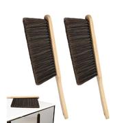 Balai à Main | Balayette à Poils Doux avec Long Manche en Bois - Brosse À Dépoussiérer Pour Le Nettoyage - Pour L'Enlèvement Des Miettes Débris Et Cheveux Sur Comptoir Lit Voiture Canapé Meubles Couet