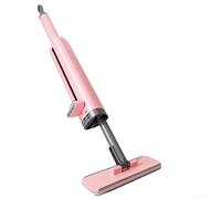 Balai à main pour comptoir et bureau, brosse légère avec chiffon en fibre pour surfaces de cuisine, salles de bain et petits espaces (rose)