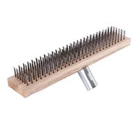 Balai À Poils Durs, Anti Mousse Toiture, Balai Exterieur, Brosse À Balai Métallique, Brosse À Récurer Les Sols en Acier Inoxydable, Balai en Fil d'acier pour Nettoyer Et Préparer Votre Sol