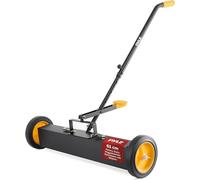 Balai aimanté, collecteur de copeaux, 61 cm. Balai magnétique, machine de nettoyage magnétique avec une construction métallique robuste et durable. Nettoyage efficace pour une utilisation industrielle