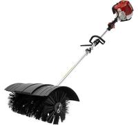 Balai-aspirateur essence, modèle motorisé, puissance 2,3 chevaux, 52 cm³, largeur de balayage 60 cm, avec châssis, moteur 2 temps, idéal pour les surfaces synthétiques