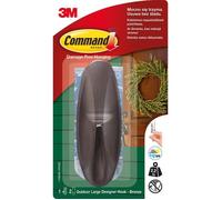 Balai - Balayette - Pelle - Crochet de porte 3M Command 1 pc extérieur en plastique marron 17083