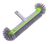 Balai Brosse Piscine Liner 45cm, Balai Piscine Brosse pour Piscine, Tête de Brosse de Piscine Détachable, Perche télescopique Non
