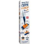Balai brosse tête rectangulaire - VENTEO - Balai DUO MOP CLEANER™ - Manche alu - blanc - adulte - Pour tous types de sol - Parquet/carrelage/Lino Blanc G