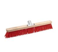 Balai cantonnier pour extérieur en PVC rouge - 80 cm BRICOZOR