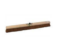 Balai coco d'atelier monture bois - douille métallique diamètre 28 mm - 60cm BRICOZOR
