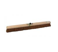 Balai coco d'atelier monture bois - douille métallique diamètre 28 mm - 60cm BRICOZOR