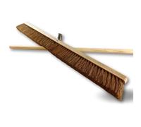 Balai d'atelier type cantonnier | Piste Extérieur | L. 100 cm | Brosse fibre coco naturel | Semelle bois | Avec manche | 2090M