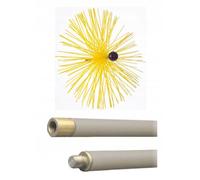 Balai de cheminée Ramoneur Balai de cheminée Kit de nettoyage Tige de poussée 8,4 m