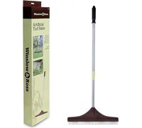 Balai de jardin à manche télescopique réglable pour gazon synthétique et tapis