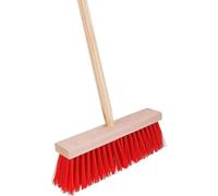 Balai de jardin en nylon - 30 cm - Balai de rue - Balai d'extérieur en nylon de 120 cm