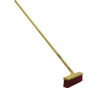 Balai de jardin pour travaux de voirie - Longueur 400 mm - Tige en fibre de verre 1 500 mm