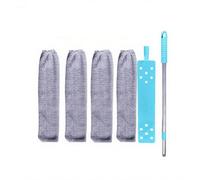 Balai de nettoyage de lit extensible, nettoie les interstices du cadre de lit, la poussière sous le canapé, les fissures hautes/basses de la chambre et du bureau, avec une tête de nettoyage remplaçabl