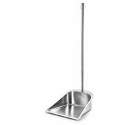 Balai de nettoyage ergonomique en acier inoxydable - Design pratique avec une tête plate pour les coins difficiles d'accès - Robuste et durable - Idéal pour la cuisine et l'usage domestique