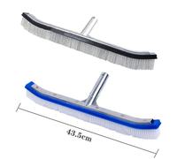 Balai de nettoyage pour piscine et spa, équipement pour livres, brosse courbée, nouveauté 2023 A - Gray