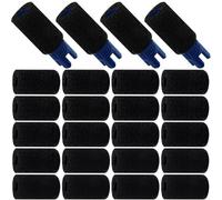 Balai de queue avec brosse de rechange pour nettoyeur de piscine Polaris 180 280 360 380 480 3900 Sport/plastique ABS de haute qualité et mousse filtrante/bleu/12 brosses à récurer (4 pièces)