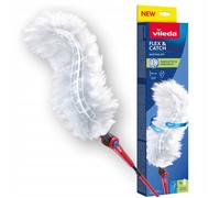 Balai dépoussiérant - VILEDA - Flex & Catch - Long manche télescopique - 1 recharge incluse - Antidérapant