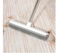 Balai en caoutchouc 2-en-1 pour enlever les poils d'animaux de compagnie - Balayez facilement les poils de chat/chien des tapis, parquets, carrelages et plus encore ! Balai de nettoyage pour boutique,