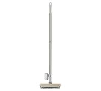 Balai En Caoutchouc à Manche Long Avec Raclette, Balai Raclette De Sol Raclette Douche Balai Coiffeur Enlever Effectif L’eau, Cheveux Pour Nettoyer La Salle De Bain, Cuisine, Patio, Carrelage, Mur
