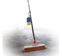 Balai en coco 40 cm avec manche - Poils naturels - Idéal pour différentes applications