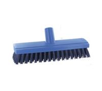 Balai frottoir fibres dures bleues L 26 cm