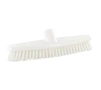 Balai frottoir fibres mi-dures blanches L 28,5 cm