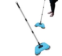 Balai Manuel à Pousser pour Tapis, Balai Multifonction 3 en 1, Balai d'aspirateur Non électrique, Outils de Nettoyage de Sol légers, poignée réglable pour Nettoyer Les Poils d'animaux, Les débris