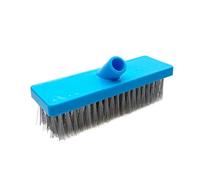 Balai métallique robuste pour jardin, grattoir de toit pour élimination de mousse avec manche télescopique, balai de nettoyage pour terrasse, démousseur pour jardin, patio, piscine (fils de brosse de