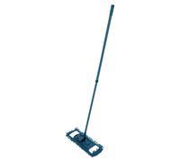 Homéa, Balai MOP Chenille Microfibre Manche Métal Téléscopique 74>130 cm Bleu Paon