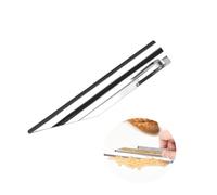 Balai miettes de table en acier inoxydable avec clip de poche pour serveurs, serveurs, serveuses, nettoyage rapide pour nappe dans un restaurant à la maison