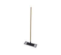 Balai mop en microfibre avec manche en bambou - Beige - H 118 cm