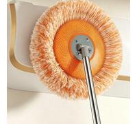 Balai multifonction pour plafond et mur, nettoyeur mural avec manche long extensible, plumeau adapté à l'utilisation sèche et humide, outil de nettoyage de la poussière du plafond de la maison, facile
