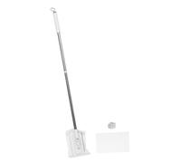 Balai Plat Multifonction sans Lavage Manuel Pédale pour Sols Durs Blanc | Tête Rotative 360 Degrés, Manche Réglable en Hauteur, Microfibres Lavables Inclus, pour Parquet et Marbre