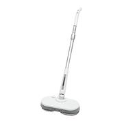 Balai serpillère électrique sans fil autonettoyant 220 V 150 tr/min, pour sols en bois dur, ciment, bambou, composites, vinyle, carrelage, marbre, céramique, 37 x 17 x 120 cm, blanc