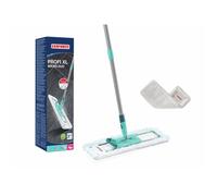 Leifheit Lave-sol Profi XL avec 2 housses, 1 housse microfibre pour lavage et 1 housse SUPERDUSTER XL pour nettoyage à sec des sols, manche acier de 146 cm, balai microfibre largeur de nettoyage 42 cm