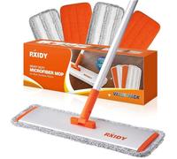 Balai Serpillère Professionnel Balais Nettoyer Sol avec 4 Tampons Lavables s Serpillere Balai pour Le Bois Dur,Le Stratifié,Le Bois
